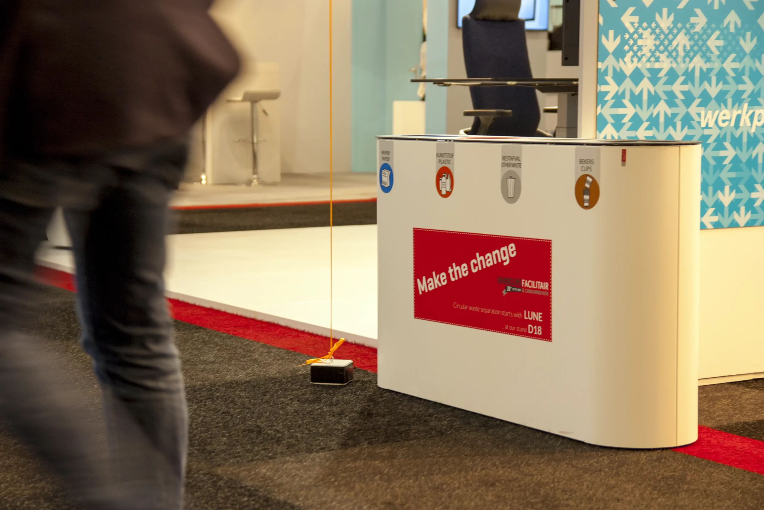 Afval van bezoekers = aandacht voor deelnemers