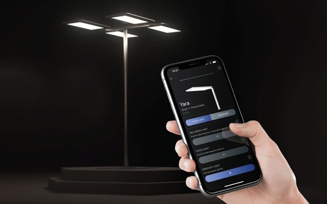 Verlichting die zich aanpast aan het werk