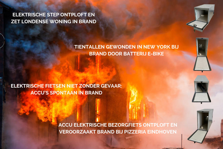 Veilig laden en opslaan van (fiets)accu’s 2023