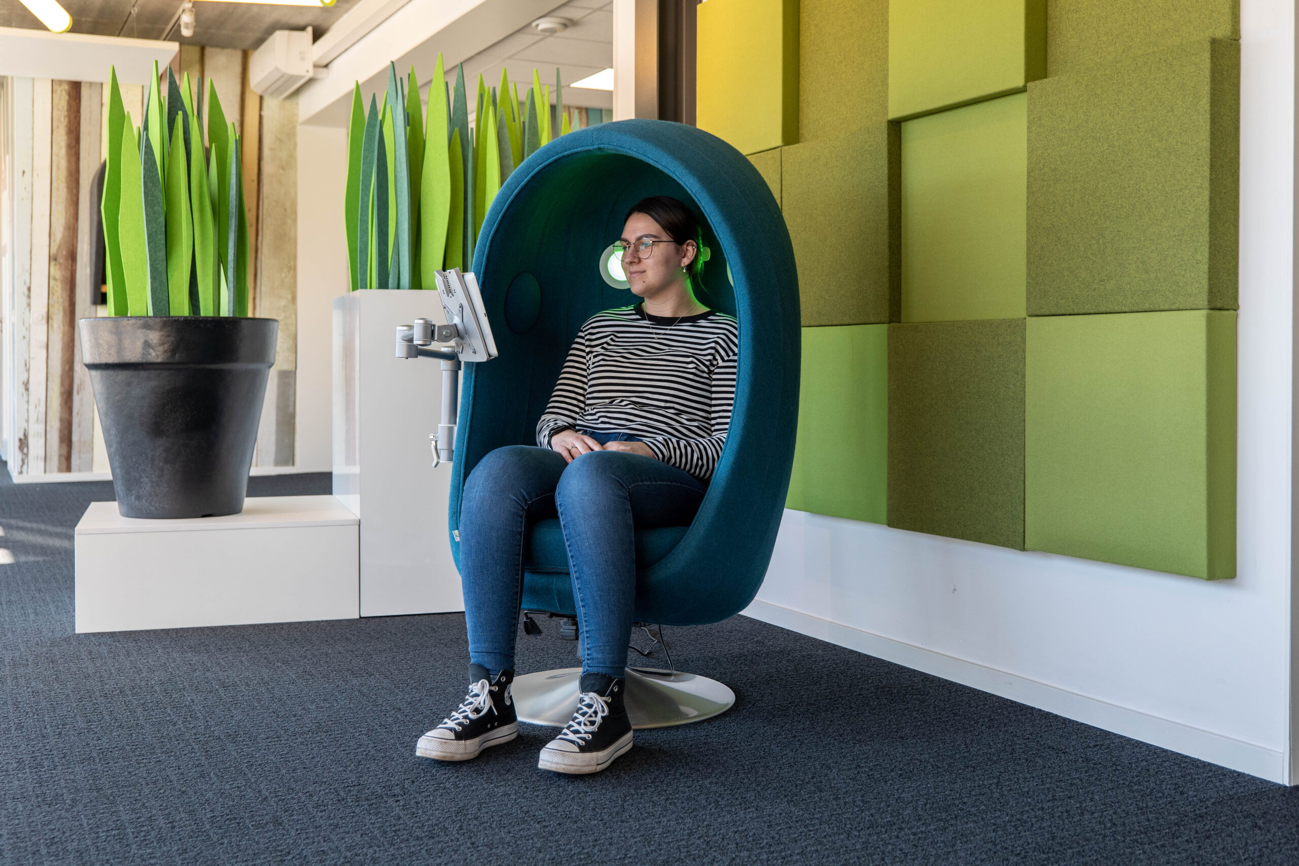 Ontfocusruimte voor de kantooromgeving