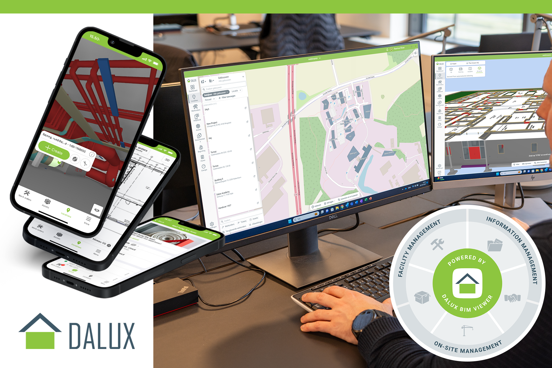 Bouwinformatiemodel voor zowel app, telefoon als tablet