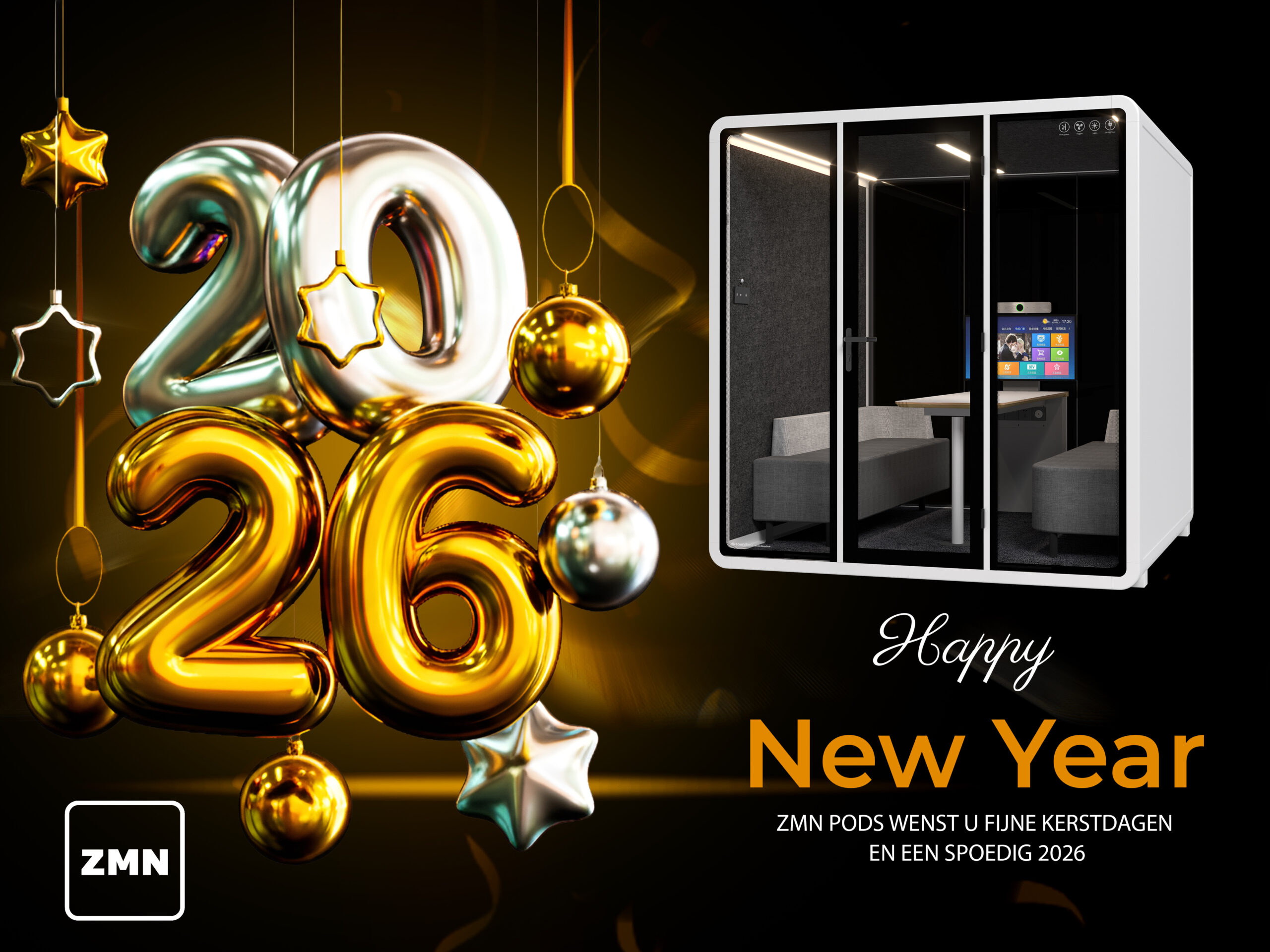 ZMN Pods wenst u fijne kerstdagen en een gelukkig 2026!
