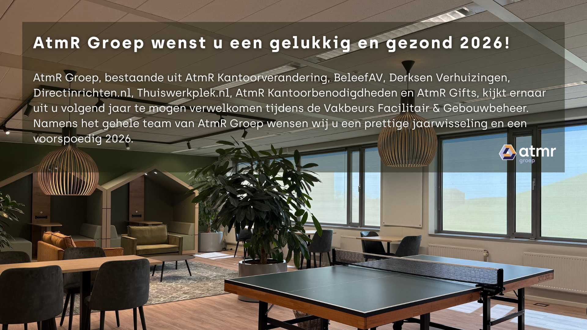 AtmR Groep wenst u een gelukkig en gezond 2026!