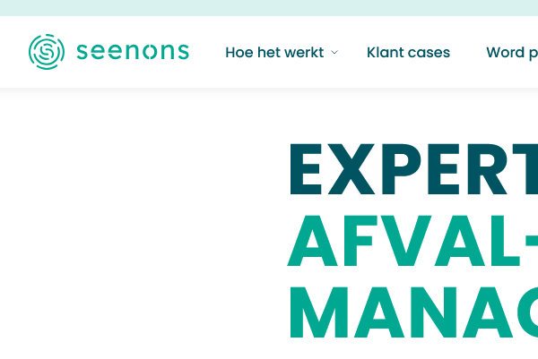 Seenons: platform voor optimaal afvalbeheer